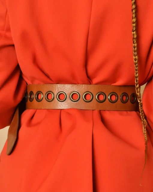 La Piscine Paris Ceinture en cuir à anneaux dorés Plein Sud*Femme Ceintures