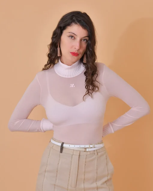 La Piscine Paris Ceinture en cuir à deux tours bicolore Lorena Antoniazzi*Femme Ceintures