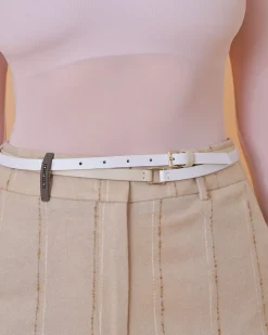 La Piscine Paris Ceinture en cuir à deux tours bicolore Lorena Antoniazzi*Femme Ceintures