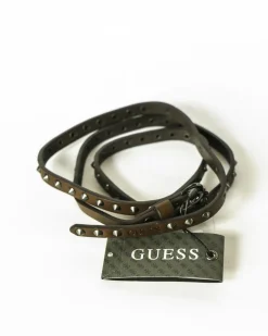 La Piscine Paris Ceinture fine en simili cuir cloutée Guess*Femme Ceintures