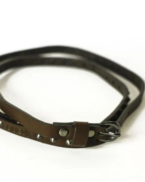 La Piscine Paris Ceinture fine en simili cuir cloutée Guess*Femme Ceintures
