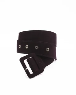 La Piscine Paris Ceinture prune façon velours Nenette*Femme Ceintures