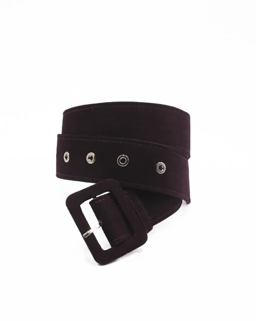 La Piscine Paris Ceinture prune façon velours Nenette*Femme Ceintures