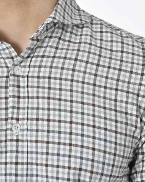La Piscine Paris Chemise à carreaux bleu gris Eleventy*Homme Chemises