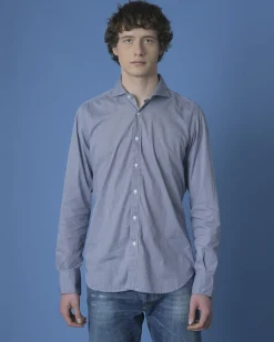 La Piscine Paris Chemise à mini carreaux Eleventy*Homme Chemises