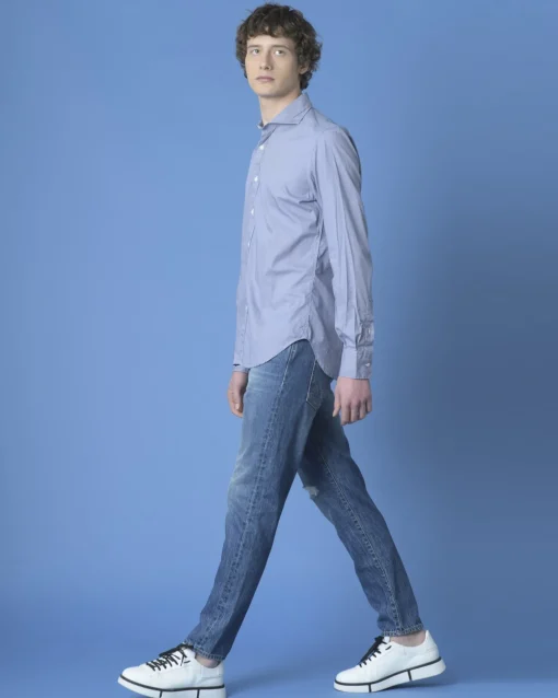 La Piscine Paris Chemise à mini carreaux Eleventy*Homme Chemises