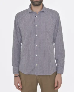 La Piscine Paris Chemise à petits carreaux Eleventy*Homme Chemises