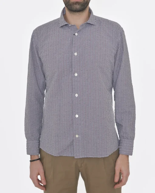 La Piscine Paris Chemise à petits carreaux Eleventy*Homme Chemises