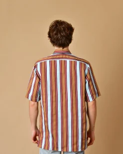 La Piscine Paris Chemise à rayures avec goujon fleur de lys Lords & Fools*Homme Chemises