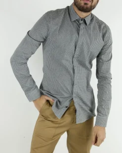 La Piscine Paris Chemise he à imprimé graphique noir Hommes*Homme Chemises