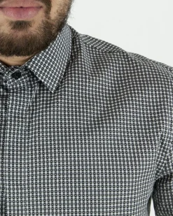 La Piscine Paris Chemise he à imprimé graphique noir Hommes*Homme Chemises