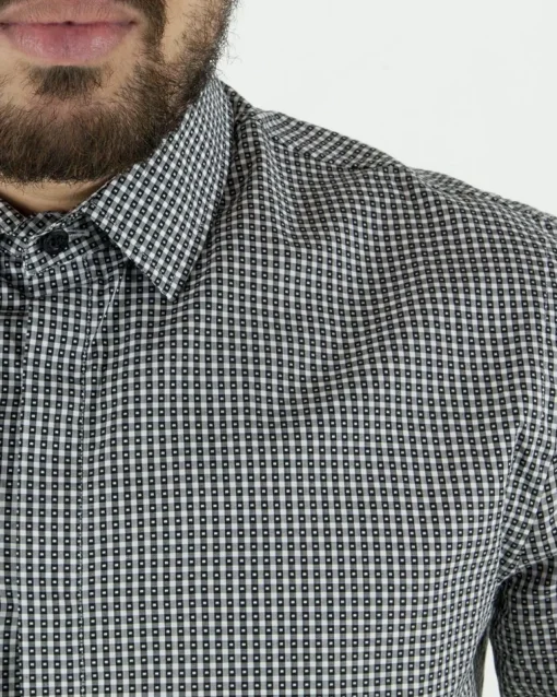 La Piscine Paris Chemise he à imprimé graphique noir Hommes*Homme Chemises