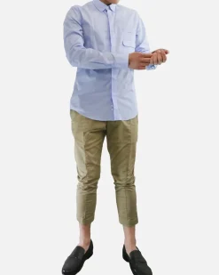 La Piscine Paris Chemise ciel à poches fantaisie Low Brand*Homme Chemises