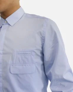 La Piscine Paris Chemise ciel à poches fantaisie Low Brand*Homme Chemises