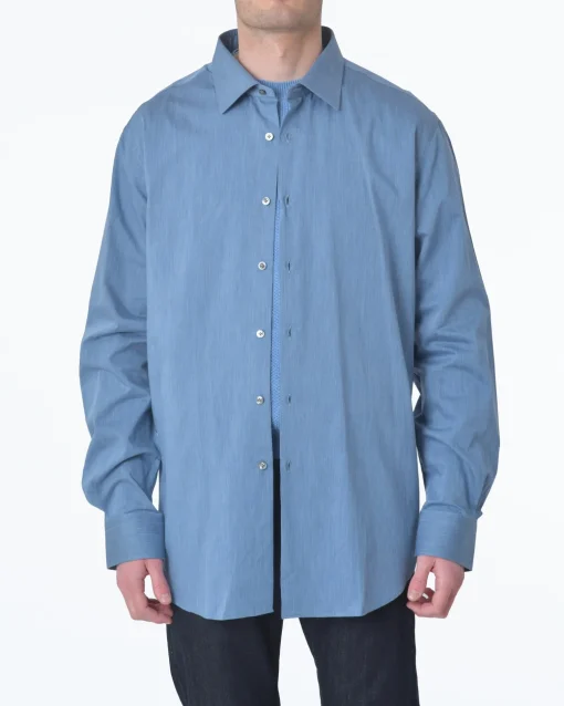 La Piscine Paris Chemise ciel texturé Pal Zileri*Homme Chemises