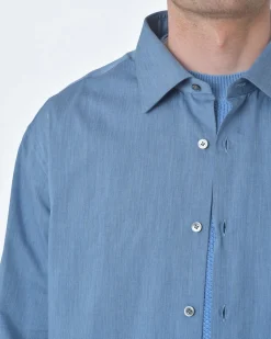 La Piscine Paris Chemise ciel texturé Pal Zileri*Homme Chemises