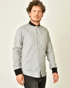 La Piscine Paris Chemise en coton à bordures côtelées Lords & Fools*Homme Chemises