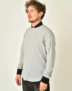 La Piscine Paris Chemise en coton à bordures côtelées Lords & Fools*Homme Chemises