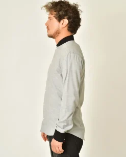 La Piscine Paris Chemise en coton à bordures côtelées Lords & Fools*Homme Chemises