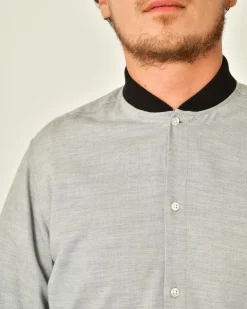 La Piscine Paris Chemise en coton à bordures côtelées Lords & Fools*Homme Chemises