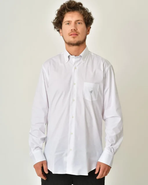 La Piscine Paris Chemise en coton à logo Rodrigo*Homme Chemises