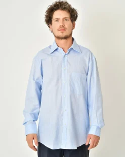La Piscine Paris Chemise en coton à rayures Rodrigo*Homme Chemises