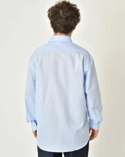 La Piscine Paris Chemise en coton à rayures Rodrigo*Homme Chemises