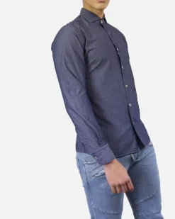 La Piscine Paris Chemise en coton à pois effet taffetas Dickson*Homme Chemises