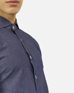 La Piscine Paris Chemise en coton à pois effet taffetas Dickson*Homme Chemises