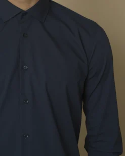 La Piscine Paris Chemise en coton foncé Blue Industry*Homme Chemises