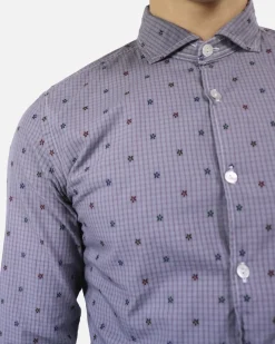La Piscine Paris Chemise en coton à fleurs & carreaux Dickson*Homme Chemises