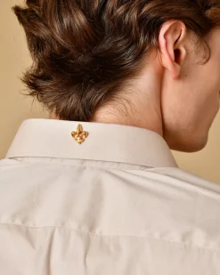 La Piscine Paris Chemise en coton mélangé avec détail de fleur de lys Lords & Fools*Homme Chemises