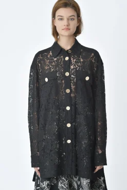 La Piscine Paris Chemise en dentelle e Edward Achour*Femme Chemisiers & Blouses