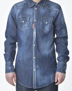 La Piscine Paris Chemise en jean Dsquared2*Homme Chemises