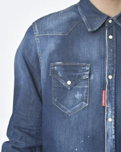 La Piscine Paris Chemise en jean Dsquared2*Homme Chemises