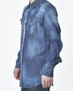 La Piscine Paris Chemise en jean Dsquared2*Homme Chemises