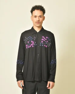 La Piscine Paris Chemise en rayon à broderies Noma*Homme Chemises