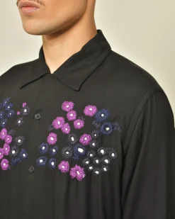 La Piscine Paris Chemise en rayon à broderies Noma*Homme Chemises