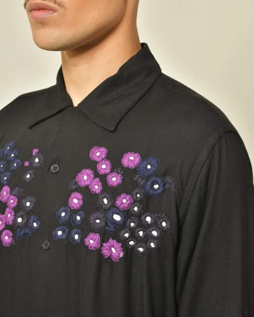 La Piscine Paris Chemise en rayon à broderies Noma*Homme Chemises