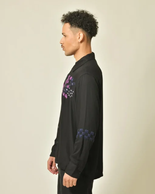 La Piscine Paris Chemise en rayon à broderies Noma*Homme Chemises