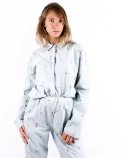 La Piscine Paris Chemise en velours brodé Forte Forte*Femme Chemisiers & Blouses