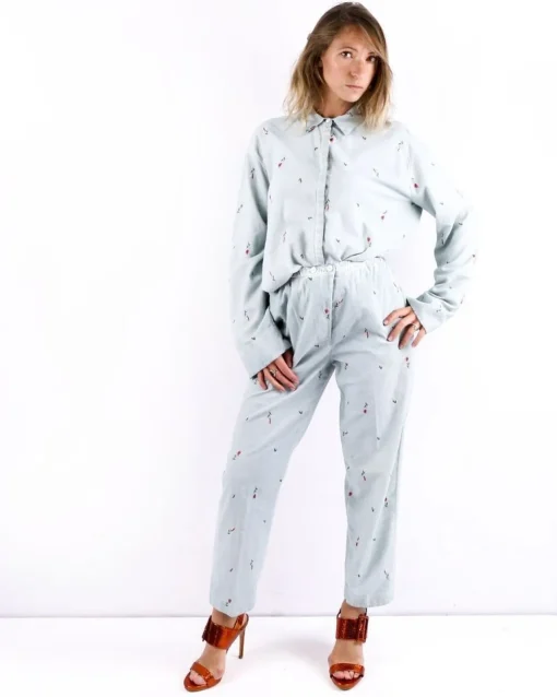 La Piscine Paris Chemise en velours brodé Forte Forte*Femme Chemisiers & Blouses