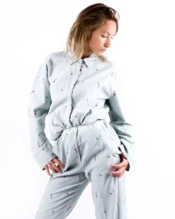 La Piscine Paris Chemise en velours brodé Forte Forte*Femme Chemisiers & Blouses