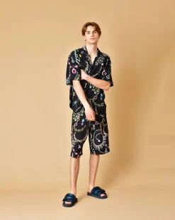 La Piscine Paris Chemise en viscose à motifs bijoux John Richmond*Homme Chemises