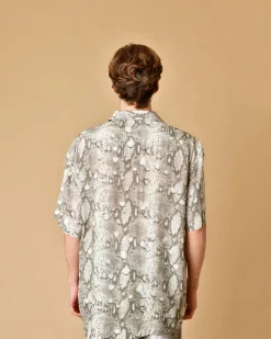 La Piscine Paris Chemise en viscose à motifs pixels John Richmond*Homme Chemises