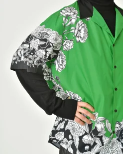La Piscine Paris Chemise manches courtes à imprimé floral Valentino*Homme Chemises