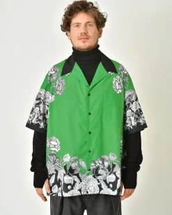 La Piscine Paris Chemise manches courtes à imprimé floral Valentino*Homme Chemises