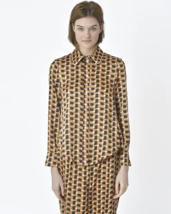 La Piscine Paris Chemise manches longues motif géométrique Beatrice B*Femme Chemisiers & Blouses