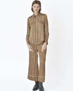 La Piscine Paris Chemise manches longues motif géométrique Beatrice B*Femme Chemisiers & Blouses