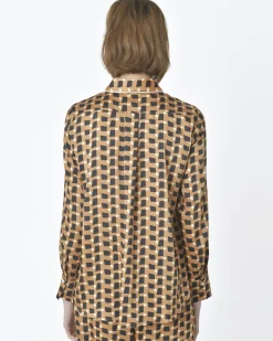 La Piscine Paris Chemise manches longues motif géométrique Beatrice B*Femme Chemisiers & Blouses